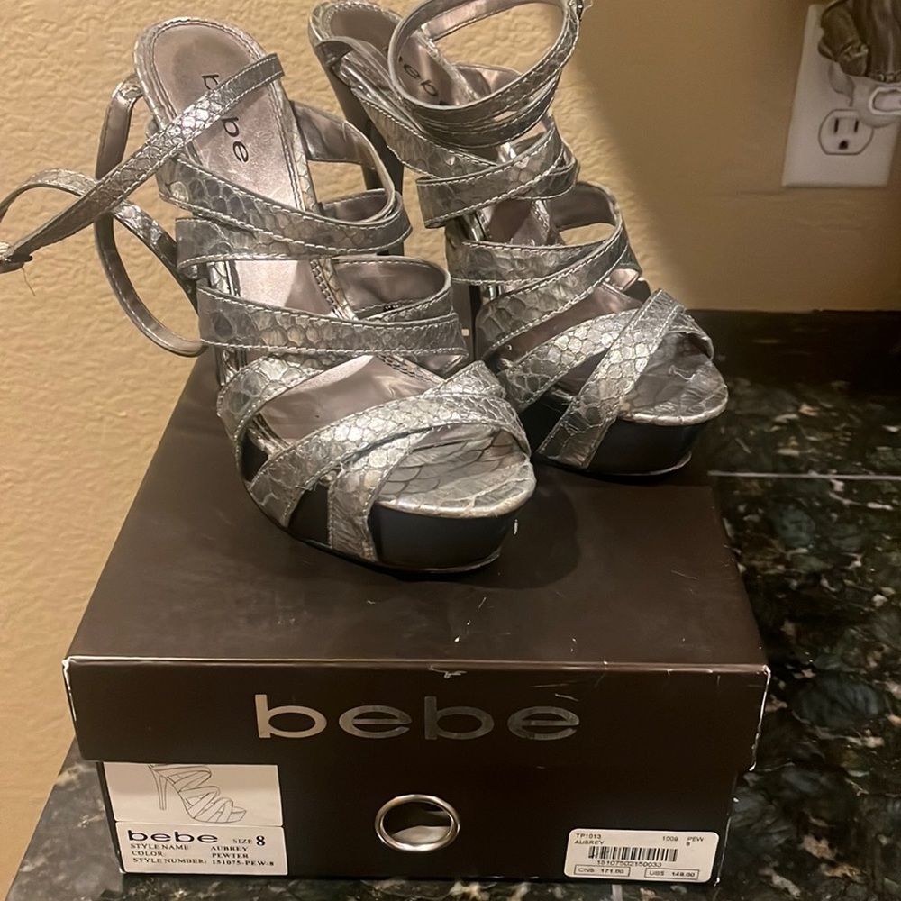 Bebe Aubrey Platform Heels